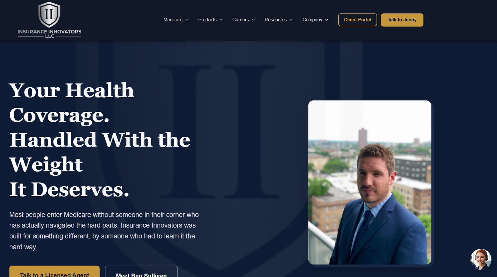 Insurance Innovators LLC website screenshot